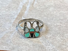 🔥lot Native American 1930s Fred Harvey Zuni 925 Silver Turquoise Necklaces Ring - Additional view 12