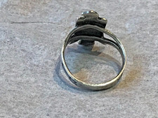 🔥Native American 1900s-1920s Fred Harvey 925 Silver Turquoise Thunderbird Ring - Additional view 8