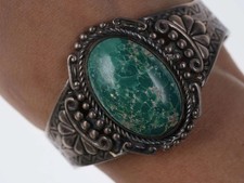 Maisels Fred Harvey Era Native American Sterling/Turquoise Cuff Bracelet i - Additional view 1