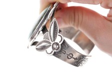 Large Vintage Bell Trading post Fred Harvey Era Turquoise Cuff bracelet - Additional view 3