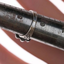 sz5.75 Fred Harvey Era Sterling and spiderweb turquoise ring - Additional view 4