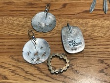 🔥HUGE Antique Fred Harvey-era Native American Cabochon Turquoise 925 Silver Lot - Additional view 16