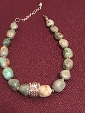 🔥HEAVY 1950s Fred Harvey Native Southwestern Turquoise Necklace 925 Silver 117g - Additional view 6