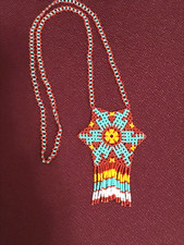 🔥Native American 1930’s Fred Harvey Talisman Navajo beaded turquoise necklace