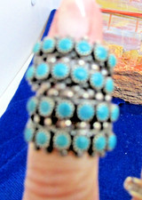 VTG SW FRED HARVEY STYLE SCERW BACK TURQUOISE EARRINGS****SPECIAL PRICE**** - Additional view 1