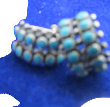 VTG SW FRED HARVEY STYLE SCERW BACK TURQUOISE EARRINGS****SPECIAL PRICE**** - Additional view 4