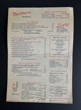 Fred Harvey Dinner Menu Los Angeles Union Passenger Station Sept. 9, 1955 - Additional view 1