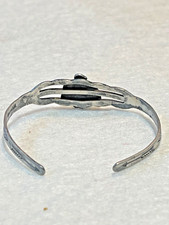 š„Native American 1920s Fred Harvey 925 Silver Kingman Turquoise Bracelet Bird - Additional view 9