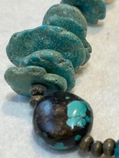 🔥Vintage Fred Harvey-era Native American 20-22” Coral Turquoise Necklace 1950’s - Additional view 6