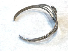 🔥Native American 1950’s Fred Harvey 925 Silver Kingman Turquoise Bracelet Eagle - Additional view 10