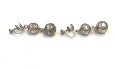 🔥Old Pawn 1920s Fred Harvey Native America Bench Bead Dangle Primitive Earrings - Additional view 1