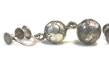 🔥Old Pawn 1920s Fred Harvey Native America Bench Bead Dangle Primitive Earrings - Additional view 8