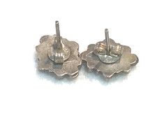 🔥Native American 1900s Fred Harvey 925 Silver Squash Blossom petit needlepoint - Additional view 6