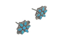 🔥Native American 1900s Fred Harvey 925 Silver Squash Blossom petit needlepoint - Additional view 7