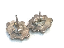 🔥Native American 1900s Fred Harvey 925 Silver Squash Blossom petit needlepoint - Additional view 8