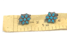 🔥Native American 1900s Fred Harvey 925 Silver Squash Blossom petit needlepoint - Additional view 9