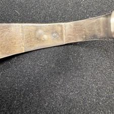 Fred Harvey Era Native American Sterling Silver Cuff Bracelet Green Turquoise - Additional view 7