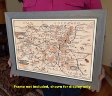 Fred Harvey Points of Interest Across The Southwest 1946 Vintage-Style Poster - Additional view 1