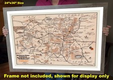 Fred Harvey Points of Interest Across The Southwest 1946 Vintage-Style Poster - Additional view 2