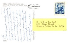 Fred Harvey Sequoia Natl Park Tunnel Rock VW Beetle Beneath HUGE Bolder - A75 - Additional view 1