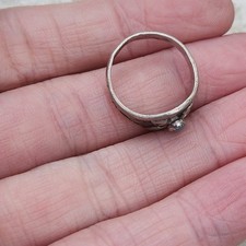 Fred Harvey sterling silver Turquoise Double crossed arrows ring sz 5 - Additional view 5