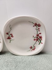 Trend Syracuse China Berkeley Pattern Fred Harvey Railroad Plates 6.75