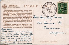 Vintage Fred Harvey Pueblo Women Making Bread Postcard New Mexico 1922