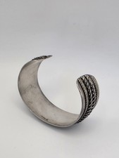 VINTAGE FRED HARVEY NATIVE AMERICAN STERLING SILVER BRACELET - Additional view 12