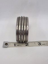 VINTAGE FRED HARVEY NATIVE AMERICAN STERLING SILVER BRACELET - Additional view 15