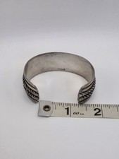 VINTAGE FRED HARVEY NATIVE AMERICAN STERLING SILVER BRACELET - Additional view 16