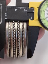 VINTAGE FRED HARVEY NATIVE AMERICAN STERLING SILVER BRACELET - Additional view 17