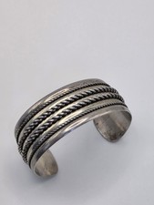 VINTAGE FRED HARVEY NATIVE AMERICAN STERLING SILVER BRACELET - Additional view 18