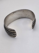 VINTAGE FRED HARVEY NATIVE AMERICAN STERLING SILVER BRACELET - Additional view 19