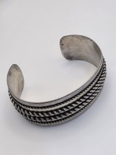 VINTAGE FRED HARVEY NATIVE AMERICAN STERLING SILVER BRACELET - Additional view 20