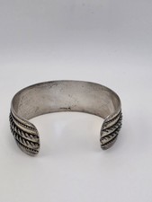 VINTAGE FRED HARVEY NATIVE AMERICAN STERLING SILVER BRACELET - Additional view 8