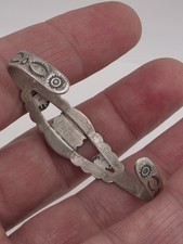 VINTAGE FRED HARVEY BELL TRADING POST TURQUOISE CUFF BRACELET STERLING SILVER... - Additional view 14