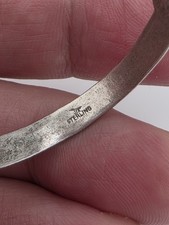 VINTAGE FRED HARVEY BELL TRADING POST TURQUOISE CUFF BRACELET STERLING SILVER... - Additional view 7