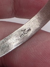 VINTAGE FRED HARVEY BELL TRADING POST TURQUOISE CUFF BRACELET STERLING SILVER... - Additional view 8