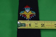 Vintage Fred Harvey El Grandee Mexican Tie W/ Embroidered Man,Hand Woven,Wool - Additional view 3