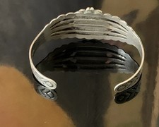 Fred Harvey Era Native American Dragon's Breath Opal Sterling Silver Bracelet - Additional view 6