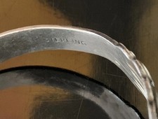 Fred Harvey Era Native American Dragon's Breath Opal Sterling Silver Bracelet - Additional view 7