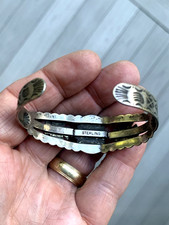 Rare Vintage Lot Of 2 Navajo Fred Harvey Era Sterling Silver Turquoise Bracelet - Additional view 13