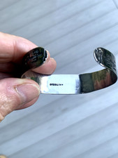 Rare Vintage Lot Of 2 Navajo Fred Harvey Era Sterling Silver Turquoise Bracelet - Additional view 14