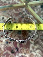 Rare Vintage Lot Of 2 Navajo Fred Harvey Era Sterling Silver Turquoise Bracelet - Additional view 7