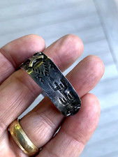 Rare Vintage Lot Of 2 Navajo Fred Harvey Era Sterling Silver Turquoise Bracelet - Additional view 9