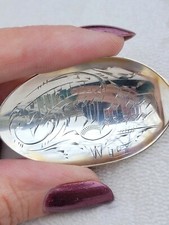 Antique Vtg Navajo Native Sterling Silver Whirling Log Fred Harvey Era Wis Spoon - Additional view 3