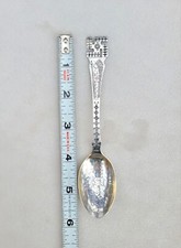 Antique Vtg Navajo Native Sterling Silver Whirling Log Fred Harvey Era Wis Spoon - Additional view 8