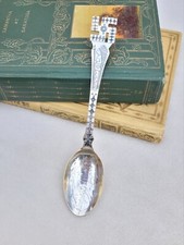 Antique Vtg Navajo Native Sterling Silver Whirling Log Fred Harvey Era Wis Spoon