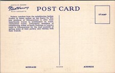 Fred Harvey Postcard Native American Pueblo Pottery Vendors Albuquerque NM  - Additional view 1