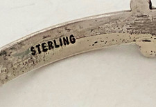 Vintage Fred Harvey Era Zuni Turquoise Sterling Silver Snake Eye Cuff Bracelet - Additional view 3